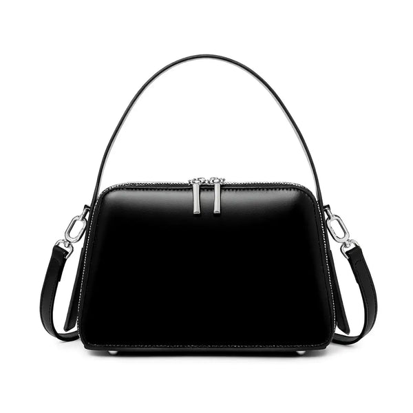 Bolsa Feminina em Couro Vegano Premium Preto | Modelo de Ombro