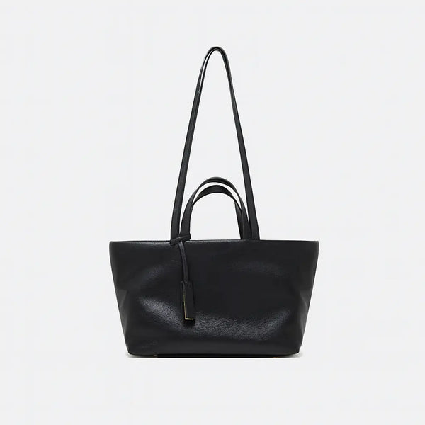 Bolsa Tote Preta | Couro Vegano Premium e Alça Ombro